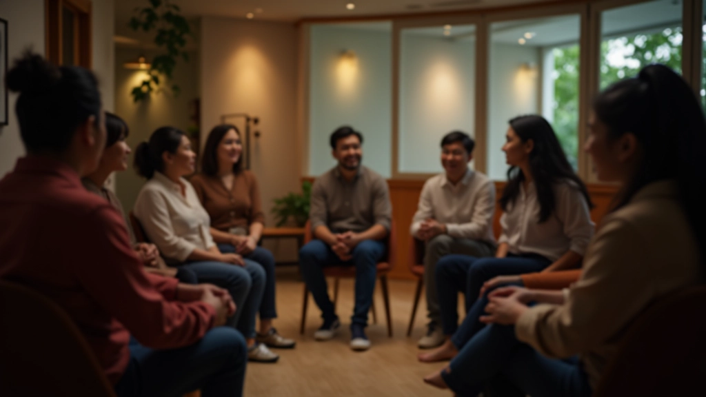 Community gathering showing support and connection